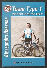 1210 Alessandro Bazzana Radsport 2011 Pro Cycling Team Autogrammkarte