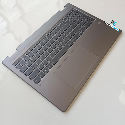 Poggiapolsi Con Tastiera Retroilluminata Per Lenovo Yoga 7 16IAP7 - Grigio Ardesia - 5CB1J01857