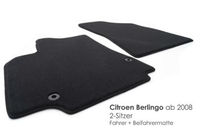 Fußmatten Citroen Berlingo (ab 2008) Original Qualität Velour Automatte 2-teilig