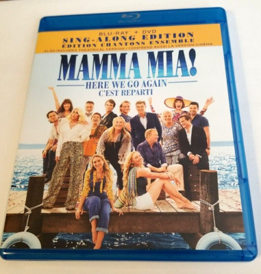 Mamma Mia : Here We Go Again Blu Ray Blu-ray + DVD TESTED FREE We Ship Out Now