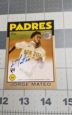 2021 Topps Baseball #86AJMA Jorge Mateo Gold 1986 12/50 Auto