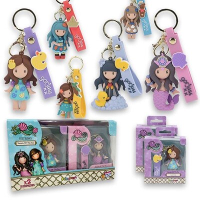SANTORO GORJUSS KEY RING SECRET OF THE SEA COLLEZIONALI TUTTI CON RIVISTA