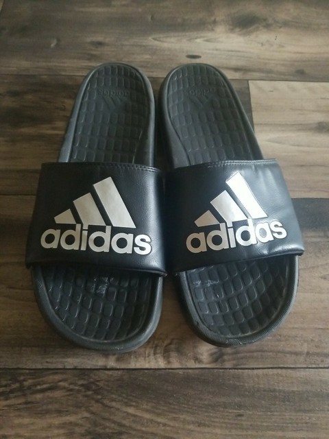 mens adidas flip flops size 11