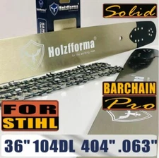 Holzfforma .404" .063" 36in 104DL Full Chisel Bar/Chain For Stihl 088 MS880 