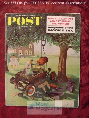 Saturday Evening Post July 15 1961 GEORGE HUGHES Brian Cleeve John Reese