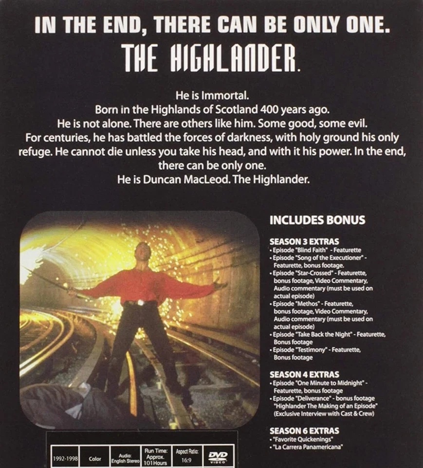 Highlander: The Complete TV Series Collection Box Set | New | Sealed | DVD - Bild 2 von 2