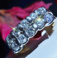 14k y/gold sz 5 ring 1.00ct natural diamond w...