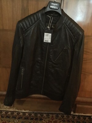 BELSTAFF  V-Racer Herren Lederjacke / black - 210984 England Gr.48