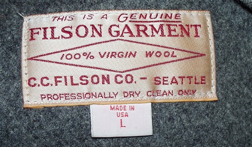 RARE HARD TO FIND WOMENS CC FILSON GRAY WOOL SNAP NECK JACKET SIZE L EXCELLENT - 第 5/6 張圖片