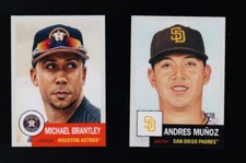 2020 Topps Living Set~Week 126~#335 Michael Brantley~#336 Andres Munoz Rc