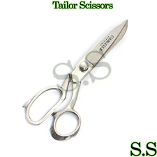 Tailor Tailoring Sewing Heavy Duty Scissors 6" Polish Silver