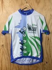 Rising Sun 3/4-Zip Cycling Jersey Large 5 Boro Bike Tour 2010 NYC