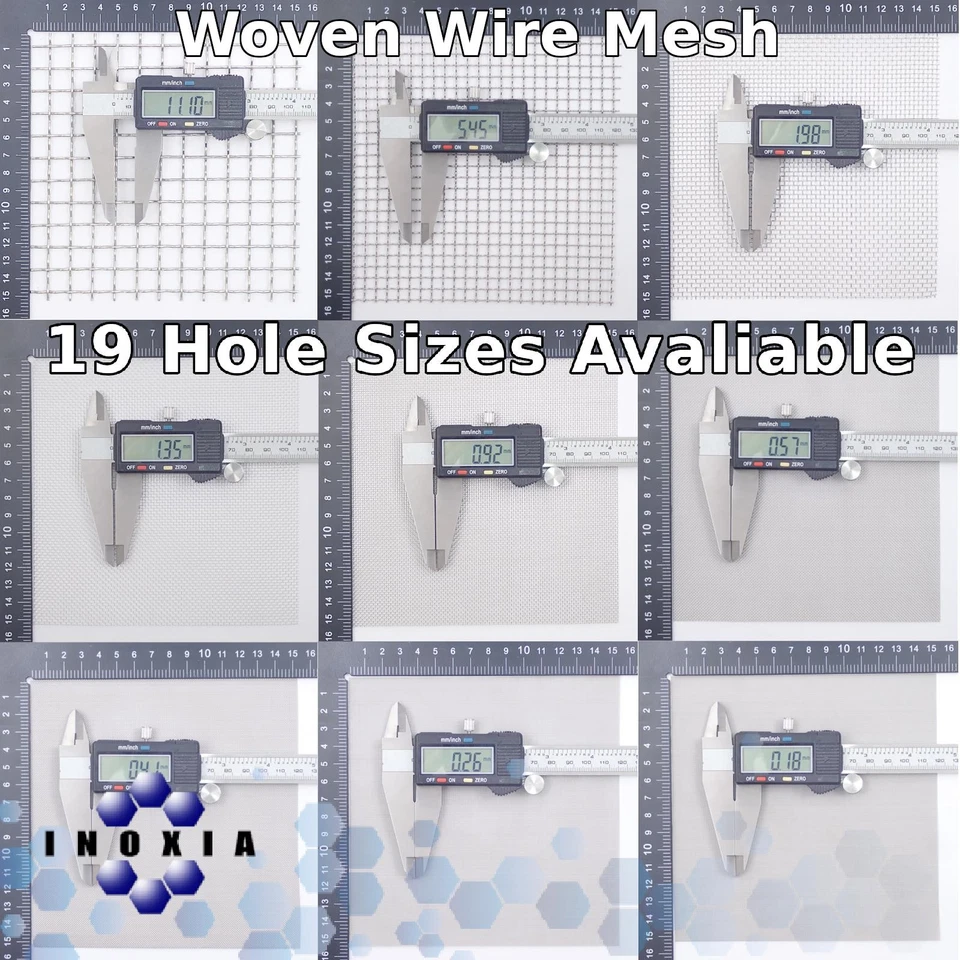 Inoxia Stainless Steel, Woven Wire Mesh Panel - Fine to Coarse Woven Screen - Image 1 of 1
