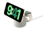Belkin BoostCharge Pro 2-in-1 Wireless Charging Dock with MagSafe 15W - Sand