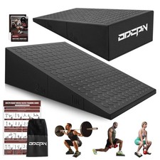 Squat Wedge Block, 2 Pcs Non-slip Heel Elevated Squat Wedge for Weightlifting...