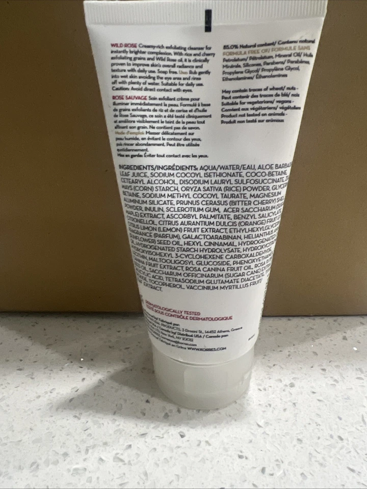 Limpiador Korres Wild Rose Brighting & Refinishing Buff 5,07 fl ozbj5 Foto 3 de 4