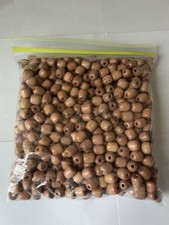 Wooden Barrel Loose Beads Lot Of Over 500 For Crafts Jewelry Garland