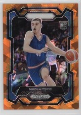 2024-25 Panini Prizm Draft Picks Orange Ice Prizm Nikola Topic #10 1op8