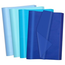woric 160 Sheets Blue Tissue Paper for Gift 14 x 20 inches, Assorted