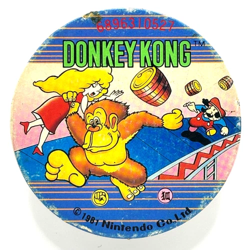 Donkey Kong Mario Nintendo NES Vintage Menko Card Japan 1981 Showa Rare