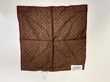 BRUNELLO CUCINELLI POCKET SQUARE HANDKERCHIEF LINEN COTTON BLEND MENS ITALY