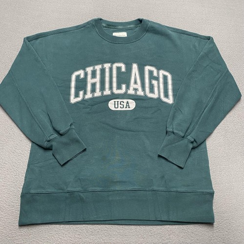 Abercrombie & Fitch Sweatshirt Herren Medium Rundhals Pullover Chicago USA weich - Bild 1 von 9