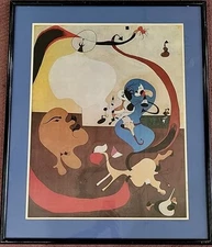 Dutch Interior II By Joan Miro Surrealism Aesthetic Poster Print Framed