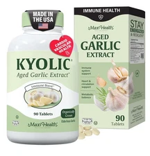 Maxi Health Kyolic Organic Aged Garlic Extract Supplement Immune Boost 90Tablets