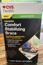 Adjustable Wrist Brace Moderate Support Left Right Black CVS Health