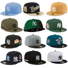 New York Yankees 59FIFTY Fitted Hat-5950 Hat Men's Baseball cap - New