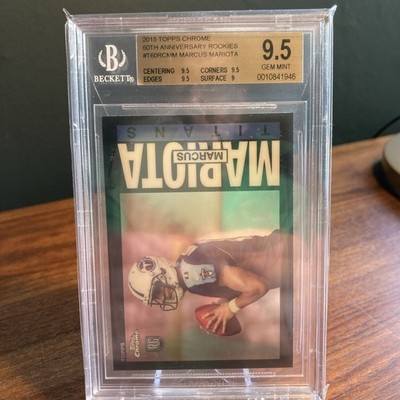Marcus Mariota Rookie 60th Anniversary RC , BGS 9.5 Mint 2015 Topps Chrome 1985