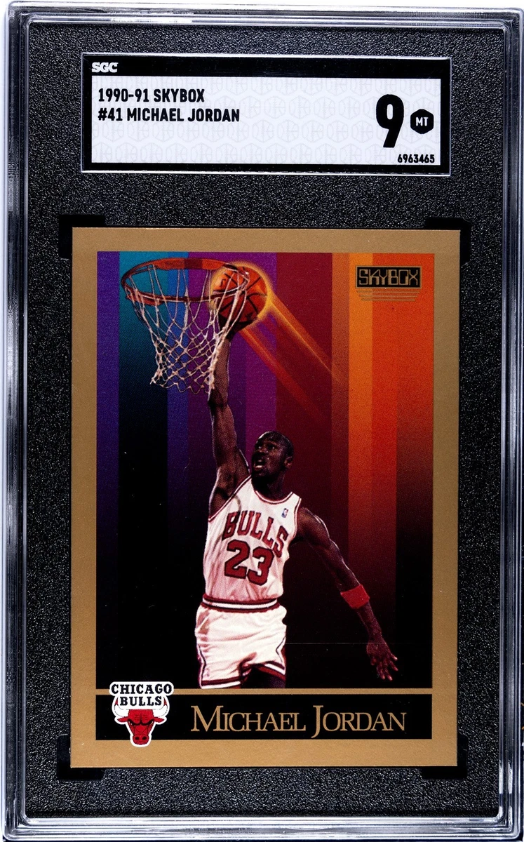 Michael Jordan Basketball Grade 9 1990-91 Season Sports Trading
