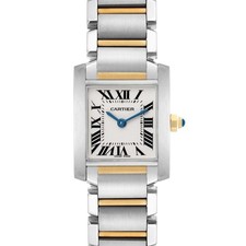 Cartier Tank Francaise Small Steel Yellow Gold Ladies Watch W51007Q4