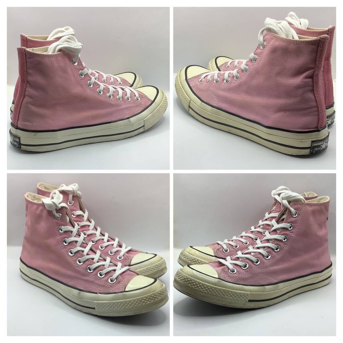 Rare Old Patch Converse Chuck Taylor CT70 High Cut Chateau Rose Pink 28cm US9.5 image 3