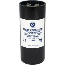Appli Parts motor start capacitor 145-175 Mfd (microfarads) uF 330 VAC universal