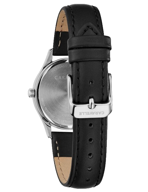 CARAVELLE BY BULOVA 43M118 WHITE DIAL BLACK LEATHER STRAP  display picture 1