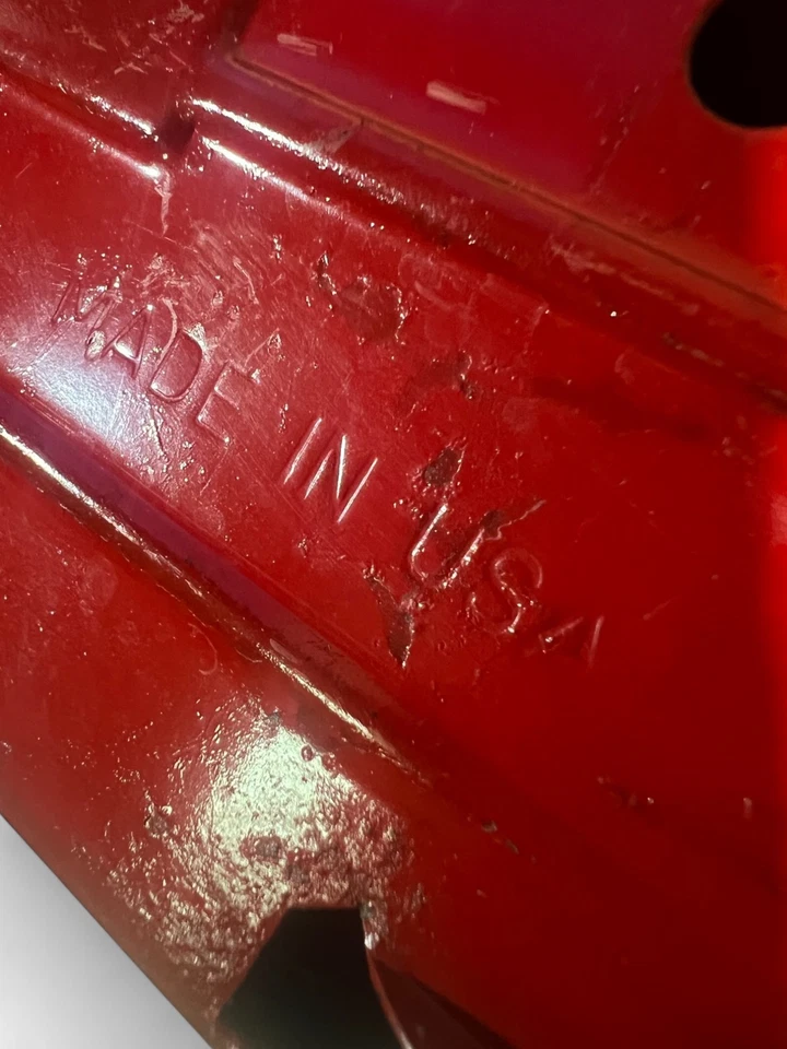 Vintage Diecast Truck Lot 1980 Red Pickup Construction Vehicles Collection Mixed - Image 3 of 4