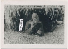Foto Wehrmacht Stellung Offizier am Feldtelefon 2.WK (1664n)