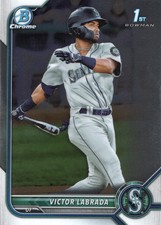 2022 Bowman Chrome Prospects #BCP-150 Victor Labrada 1st Bowman Seattle Mariners
