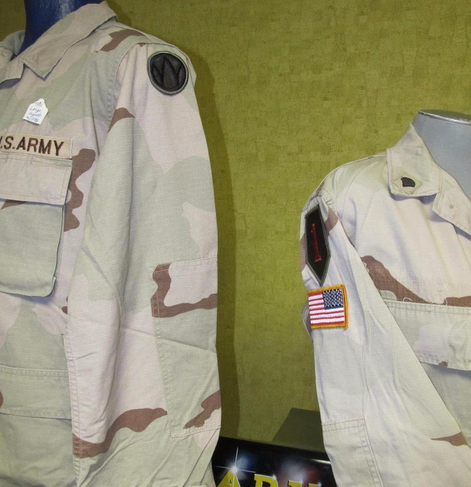 MILITARY ARMY 3 COLOR DCU DESERT SHIRT COMBAT UNIFORM RIPSTOP 50 COTTON 50 NYLO - Image 2 of 4