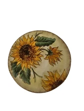 Maxcera Corp Tuscan Sunflower Salad Plates 8.5 inches Set of Four