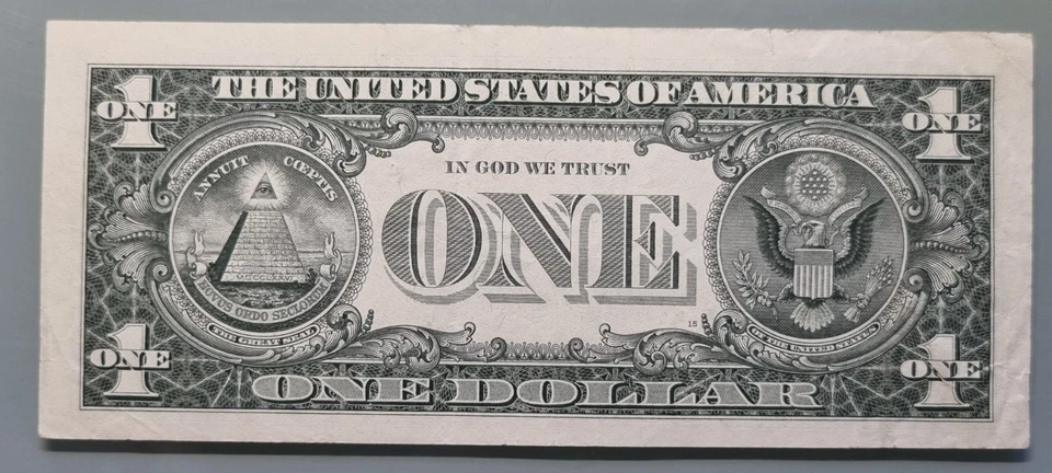 1993 One Dollar Federal Reserve Note $1 FANCY SERIAL NUMBER E33533355C #96357 - Image 2 of 2
