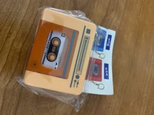 Mini Cassette Tape Recorder Playback Japan Gashapon Yellow /Orange