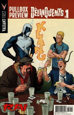 Valiant First Pullbox Preview #4 FN; Valiant | Delinquents - w/Bag+Board