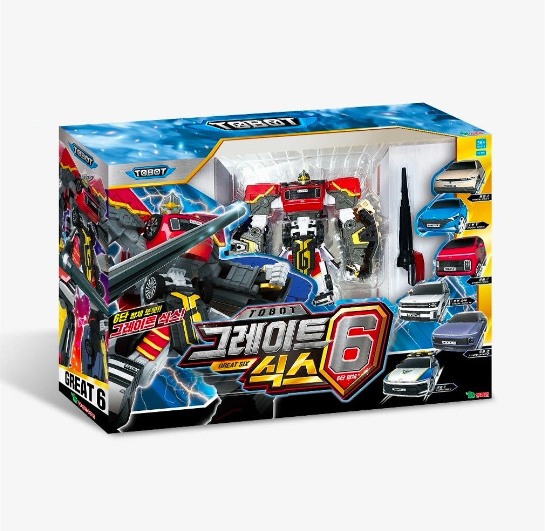 TOBOT GREAT SIX 6 Cars Combine Integration Transformer Robot