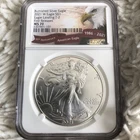 Bumished Silver Eagle 2021 $1 T-2 First Release MS 70