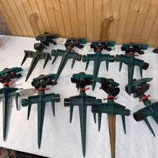 Gilmour/plastic Adjustable Pulse Sprinkler Head 5800 Sq Ft  Lot Of 9   