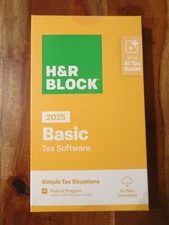 H&R Block Tax Software Basic 2025 PC/Mac [Key Card] (READ LISTING)