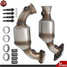 Pair Front Exhaust Catalytic Converters Set For 2002-2003 Jeep Liberty 3.7l V6