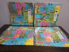 Lot Of 4 NOS Vtg 2000 New Hallmark Scooby Doo Gift Wrapping Paper 20" X 2.5 Ft